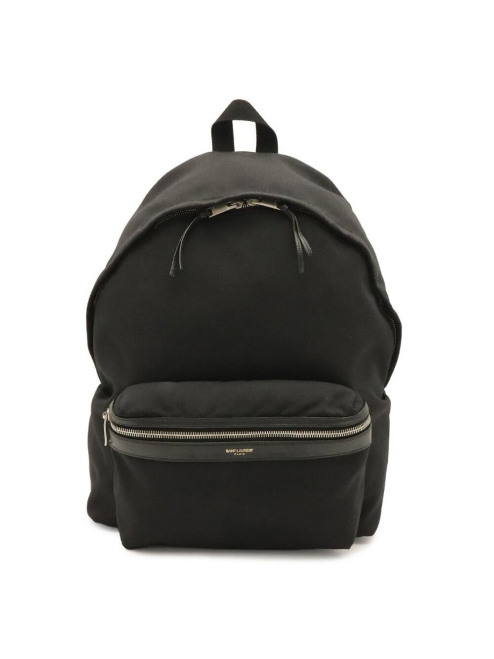 Saint Laurent Paris YSL Backpack Canvas Leather Black